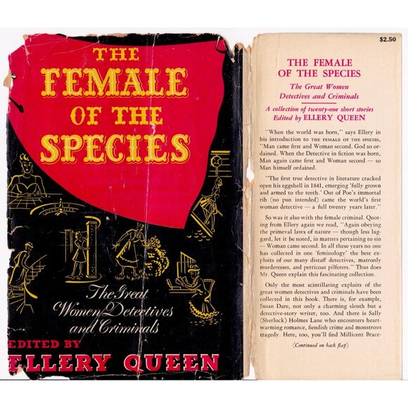 The Female of the Species by Ellery Queen | 1st Ed HC w/ Partial Dust Jacket - Picture 2 of 8
